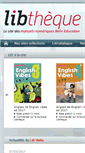 Mobile Screenshot of libtheque.fr