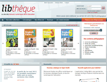 Tablet Screenshot of libtheque.fr